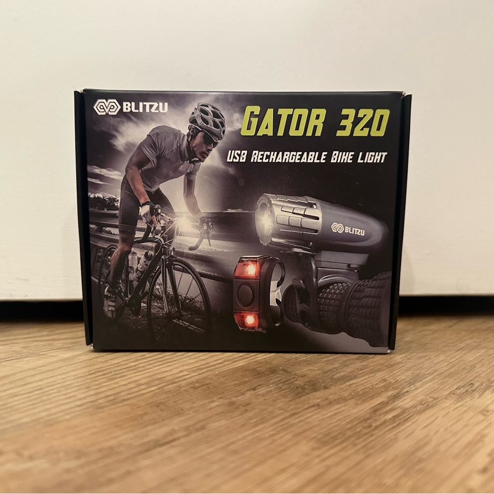 Rechargeable bike lights.